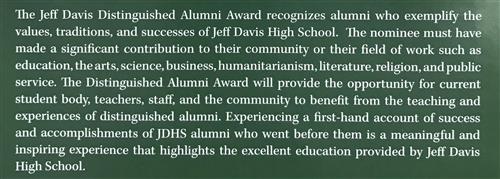Distinguished Alum